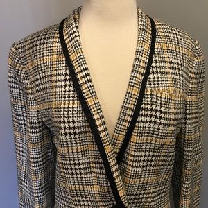 Carlisle Plaid Houndstooth Blazer